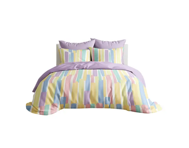 Letgo Kids Candy Brush Microfibre Fitted Sheet Set Queen