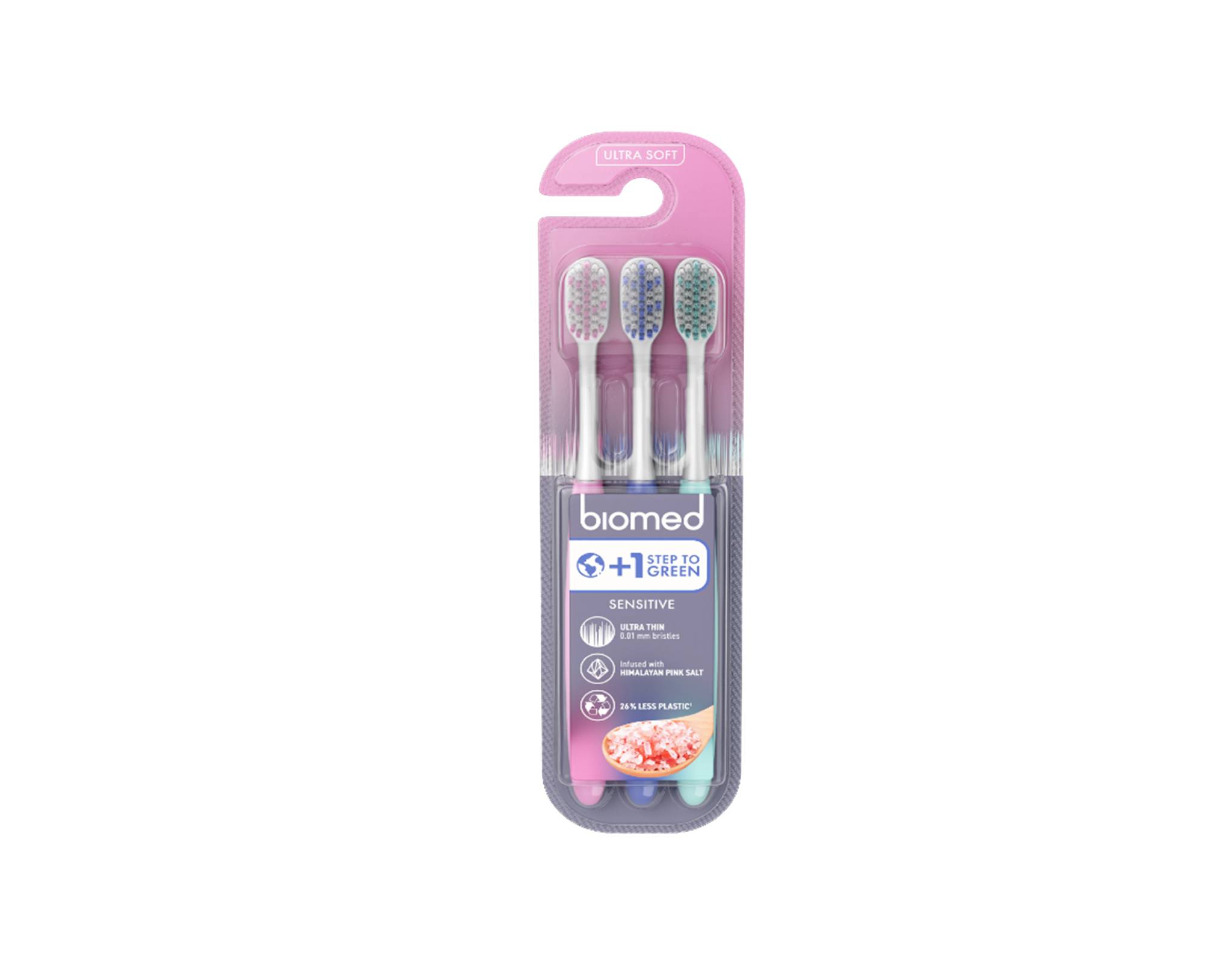 Biomed Pink Salt Tooth Brush Ultra Soft