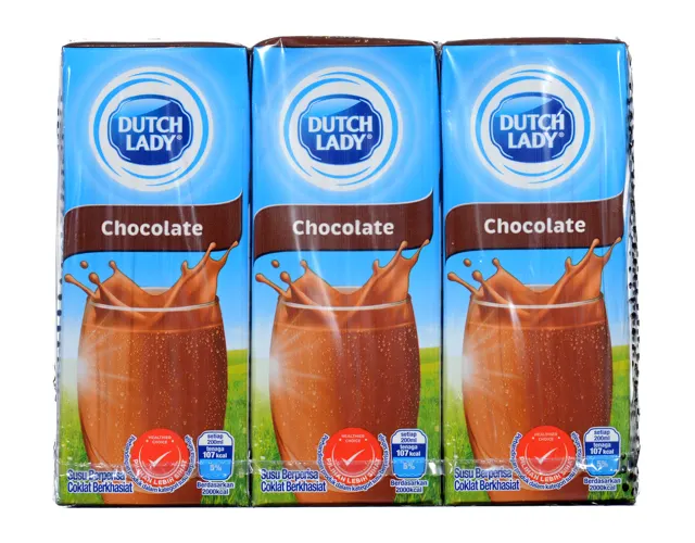 Dutch Lady UHT Pure Farm chocolate Milk 6 x 200 ml