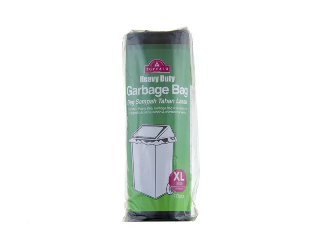 Topvalu Heavy Duty Garbage Bag Xl10, 10 pcs