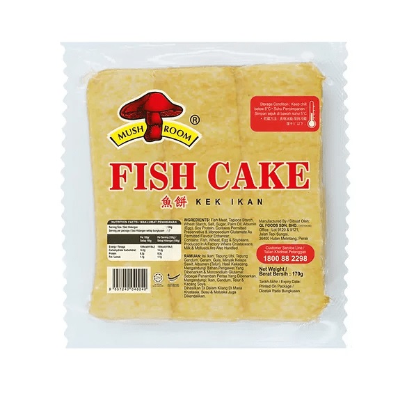 Mushroom Mushroom Fishcake Long 170g Versatile Taste