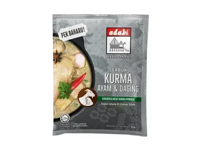 Adabi Serbuk Kari Kurma Ayam & Daging
