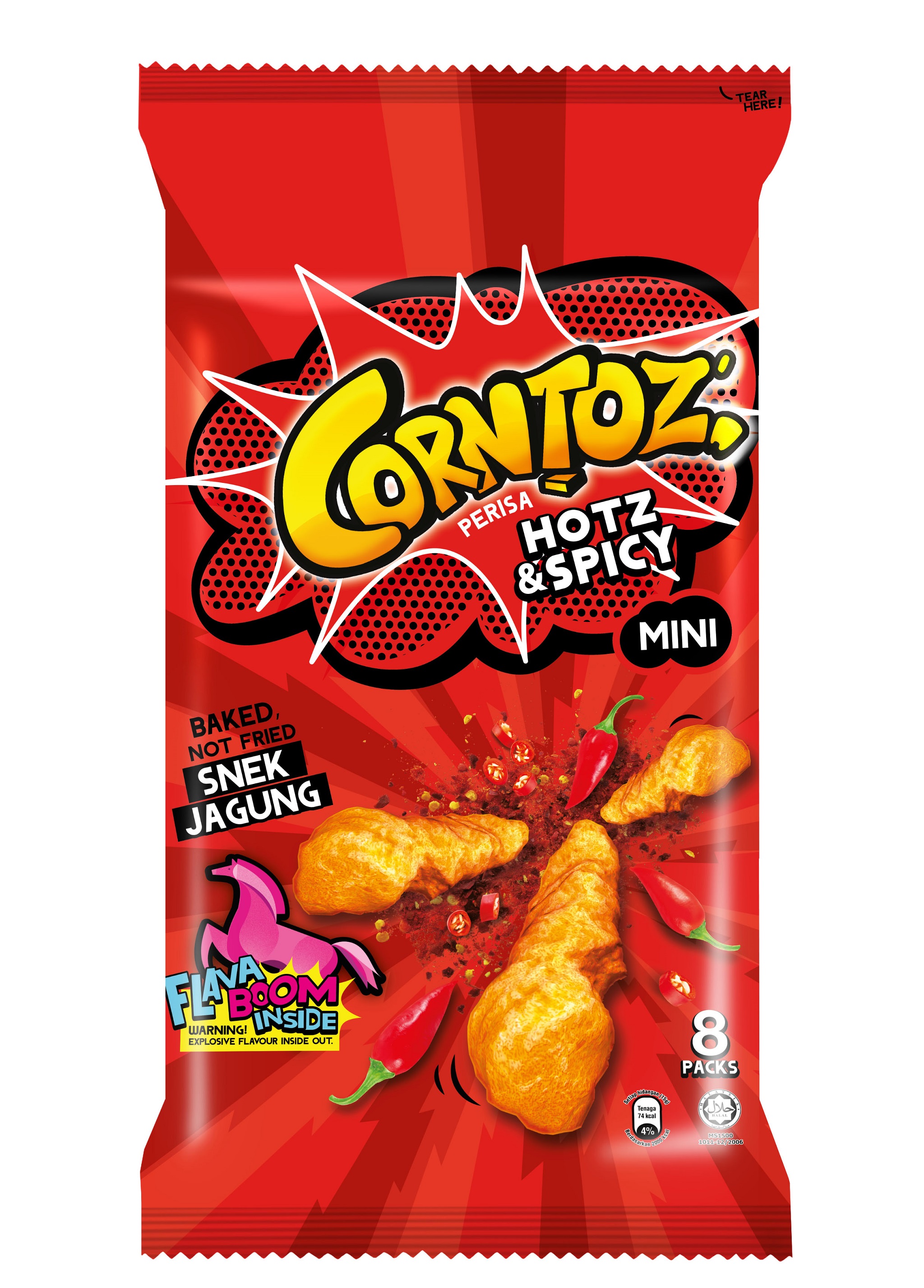 Mamee Corntoz Family Pack Hot & Spicy
