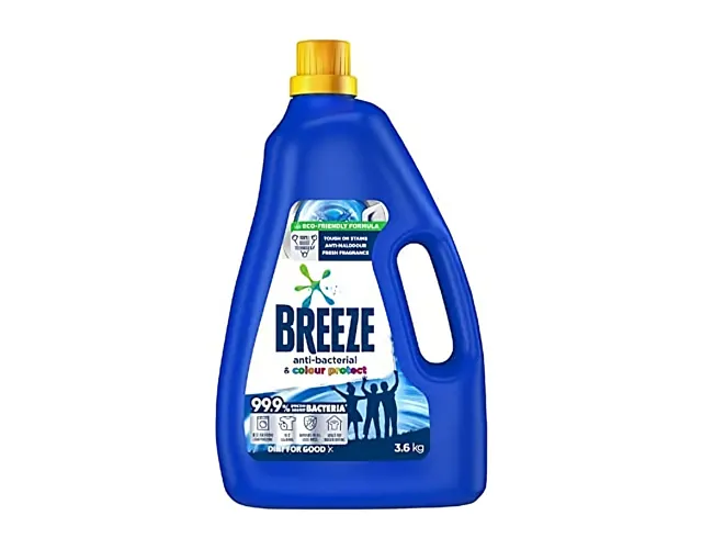 Breeze Detergent Liquid Anti-Bacterial & Colour Protect 3.6kg