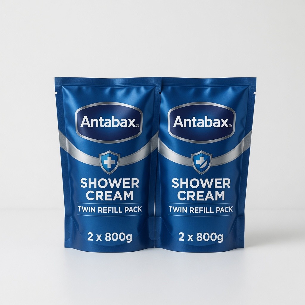Antabax Shower Cream Twin Refill Pack (2x 800g