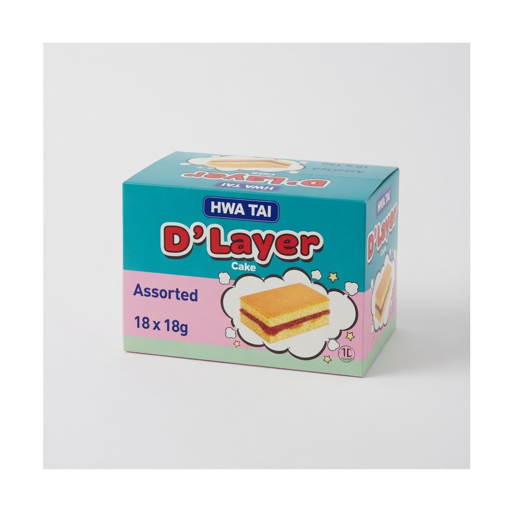 Hwa Tai D'Layer Cake 18 x 18g (Assorted)