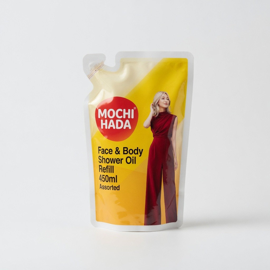 Mochi Hada Face & Body Shower Oil Refill 450ml Assorted