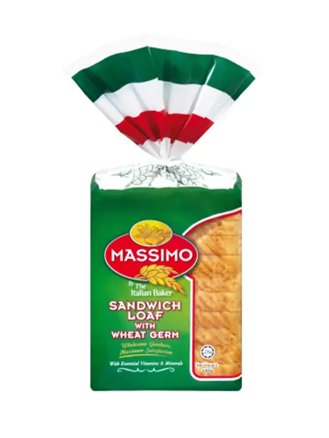 Massimo Sandwich Loaf W.wheat Germ 400g