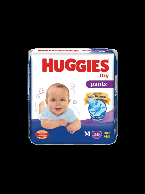 Huggies Dry Pants Super Jumbo Pack M50