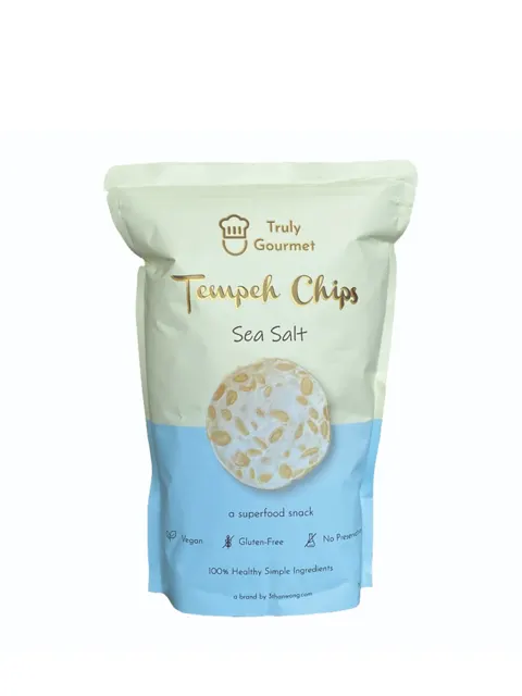 Truly Gourmet Tempeh Chips Sea Salt 80g