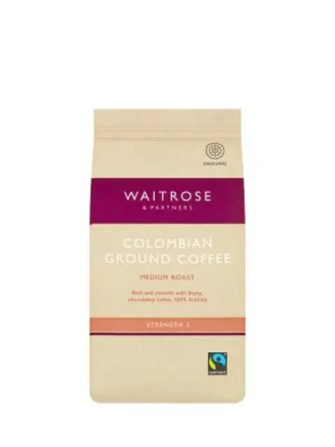 Waitrose No1 Organic Ft Colombian Rsrv Grd Coffee 227g