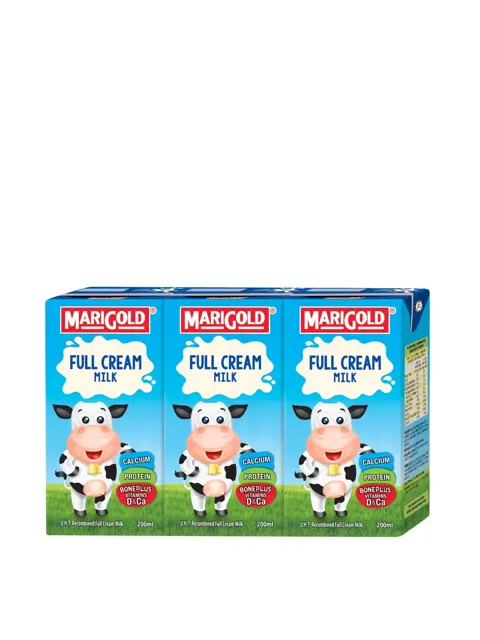 Marigold UHT Full Cream Milk 3×200ml
