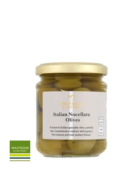Waitrose No1 Italian Nocellara Olives 200g