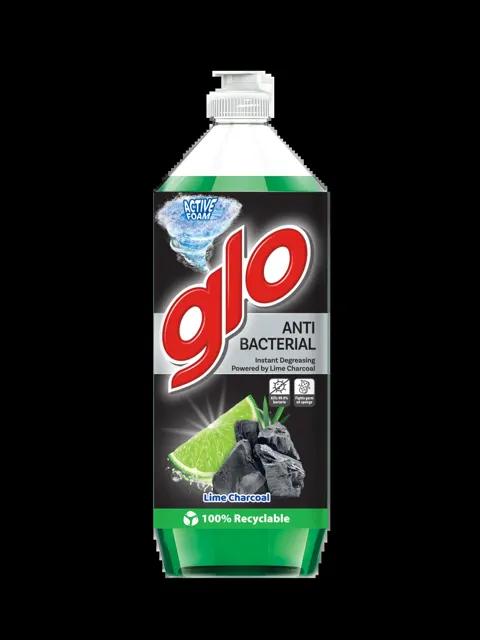 Glo Dishwashing Liquid Lime Charcoal 800ml