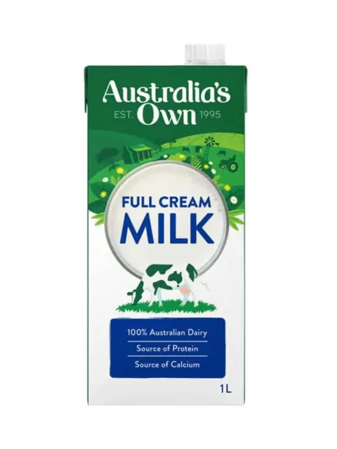 Aust Own Full Cream Milk 1L
