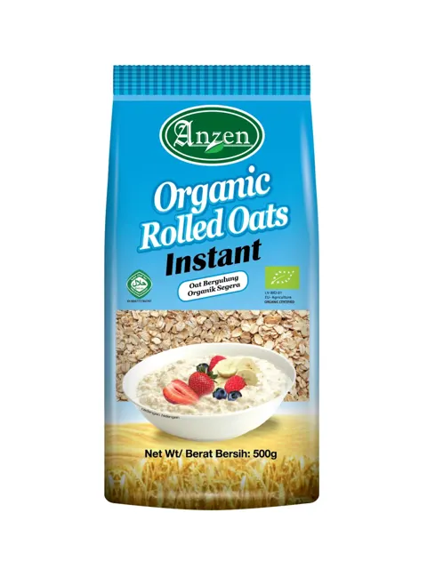 Anzen Organic Rolled Oats Instant 500g