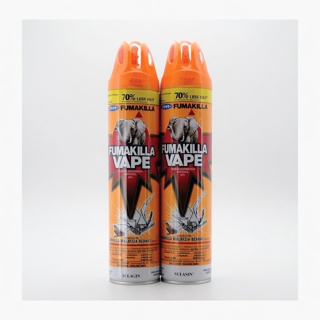 Fumakilla Aerosol Vape Multi-Insect Twin Pack 2'sx600ml/unit