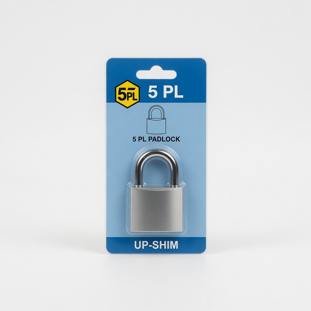 5pl Square Padlock (Up-Shim)