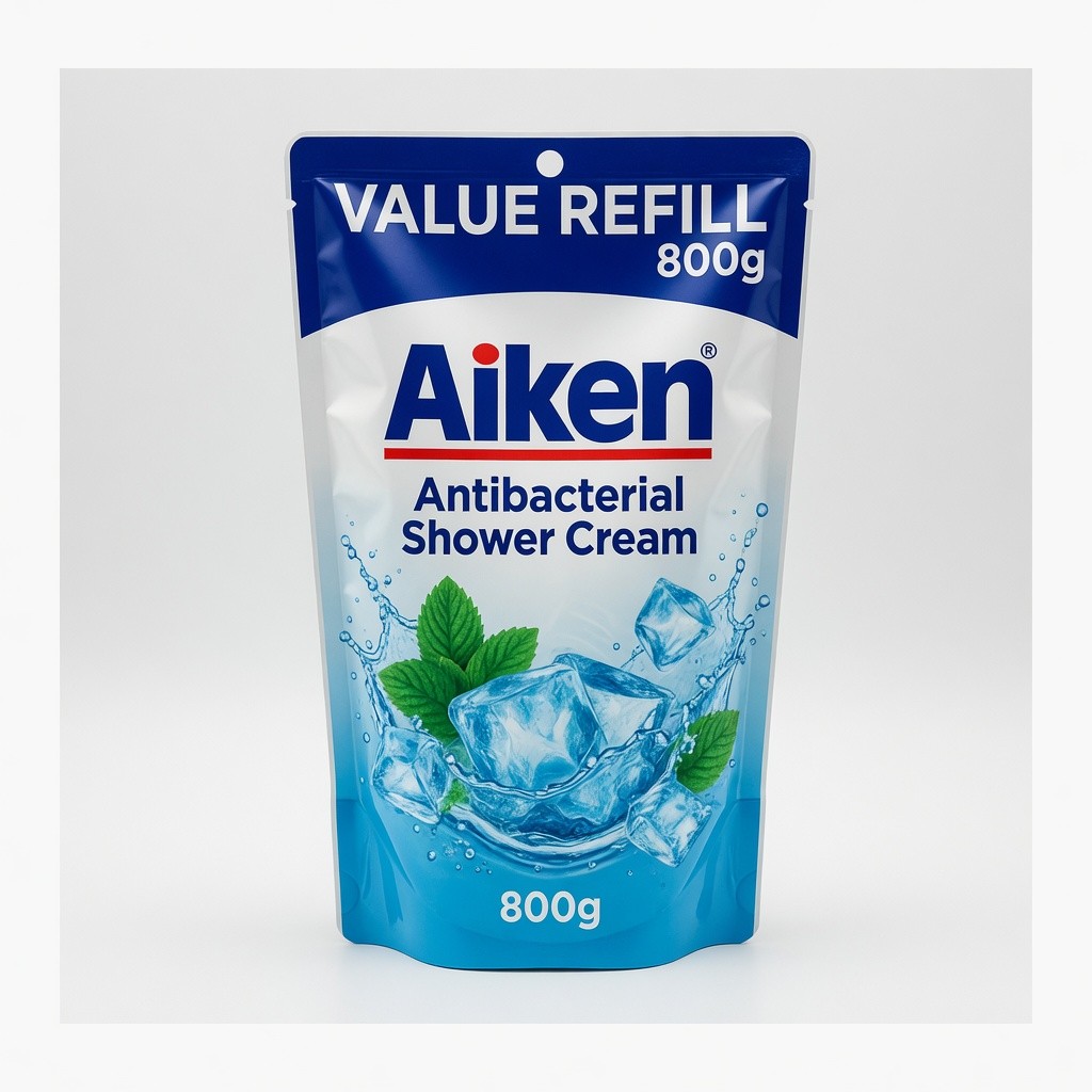 Aiken Antibacterial Shower Cream All Variants (Pouch)