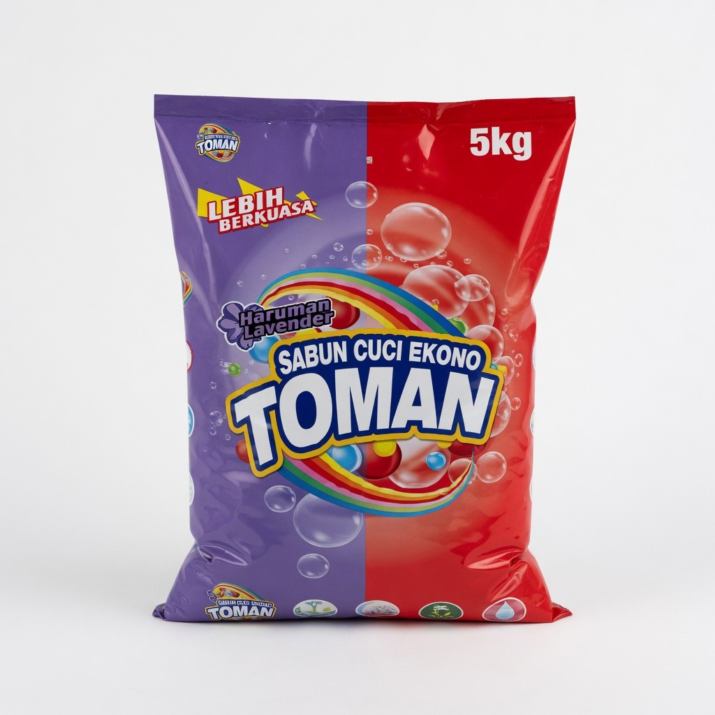 Toman Powder Detergent 5kg Assorted
