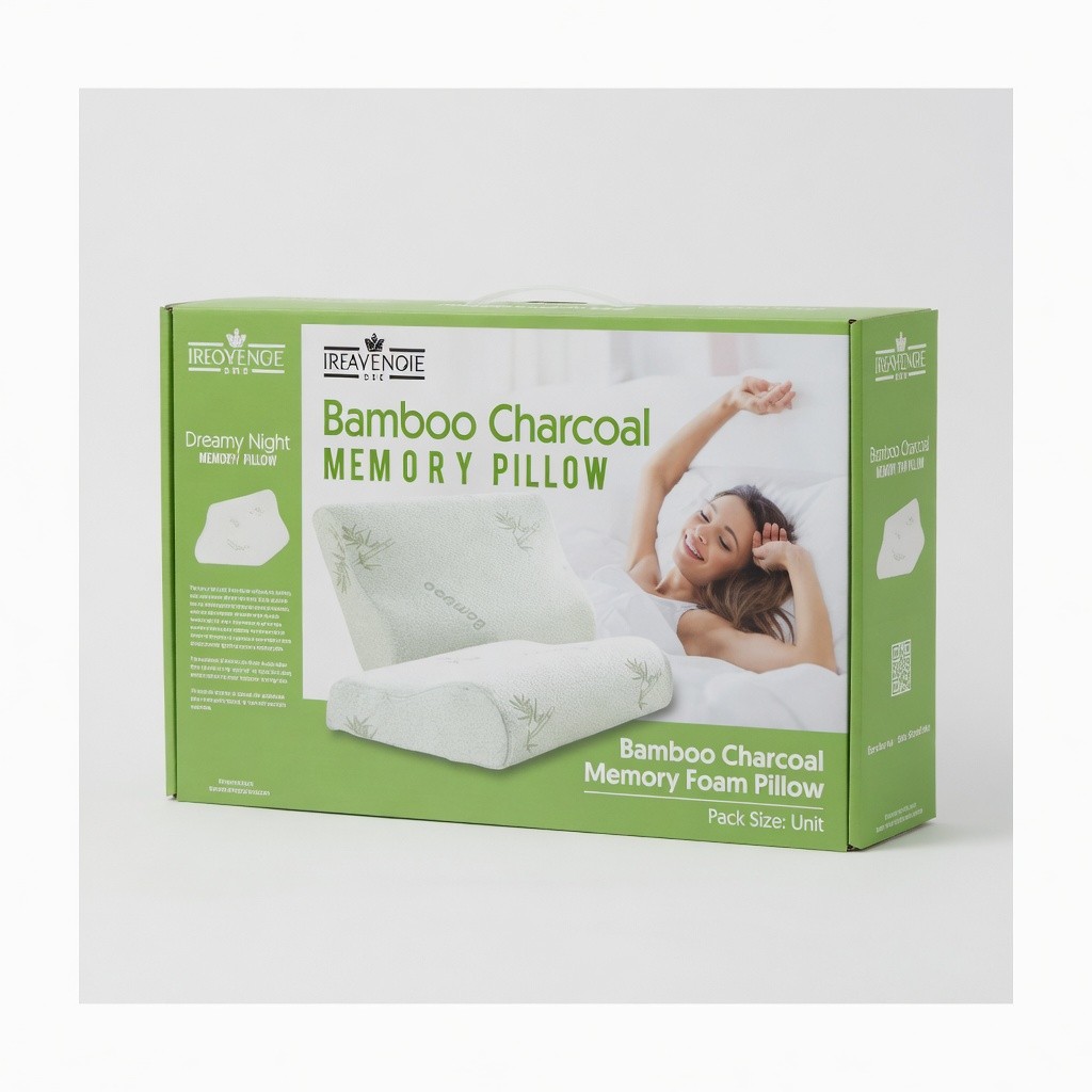 Dreamy Night Bamboo Charcoal Memory Foam Pillow