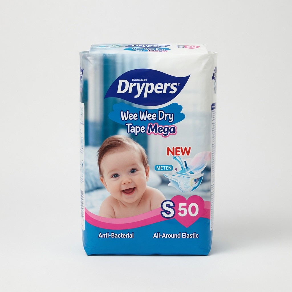 Drypers Wee Wee Dry Tape Mega