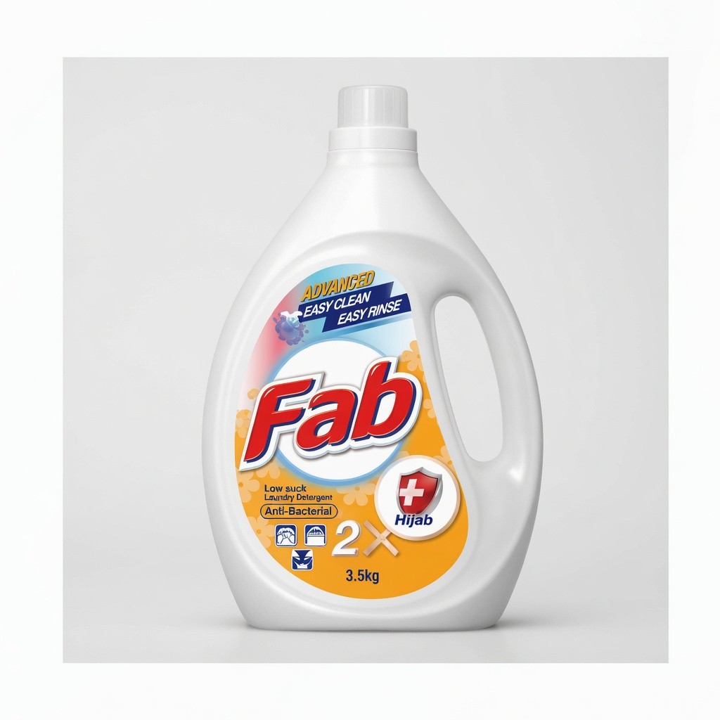 Fab Laundry Detergent Bottle Asst