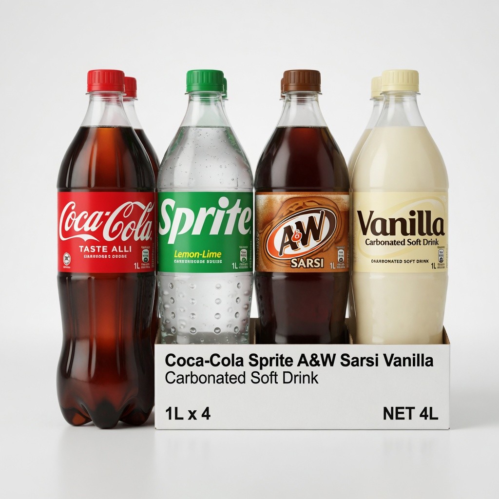 Coca-Cola Sprite A&w Sarsi Vanilla Carbonated Soft Drink
