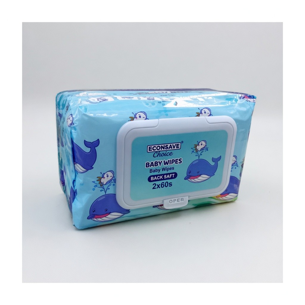 Econsave Choice Baby Wipes 2×60s