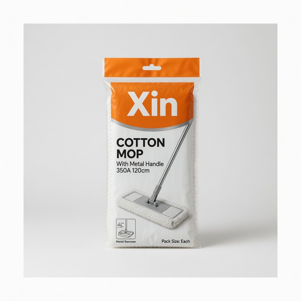 Xin Cotton Mop With Metal Handle 350a 120cm