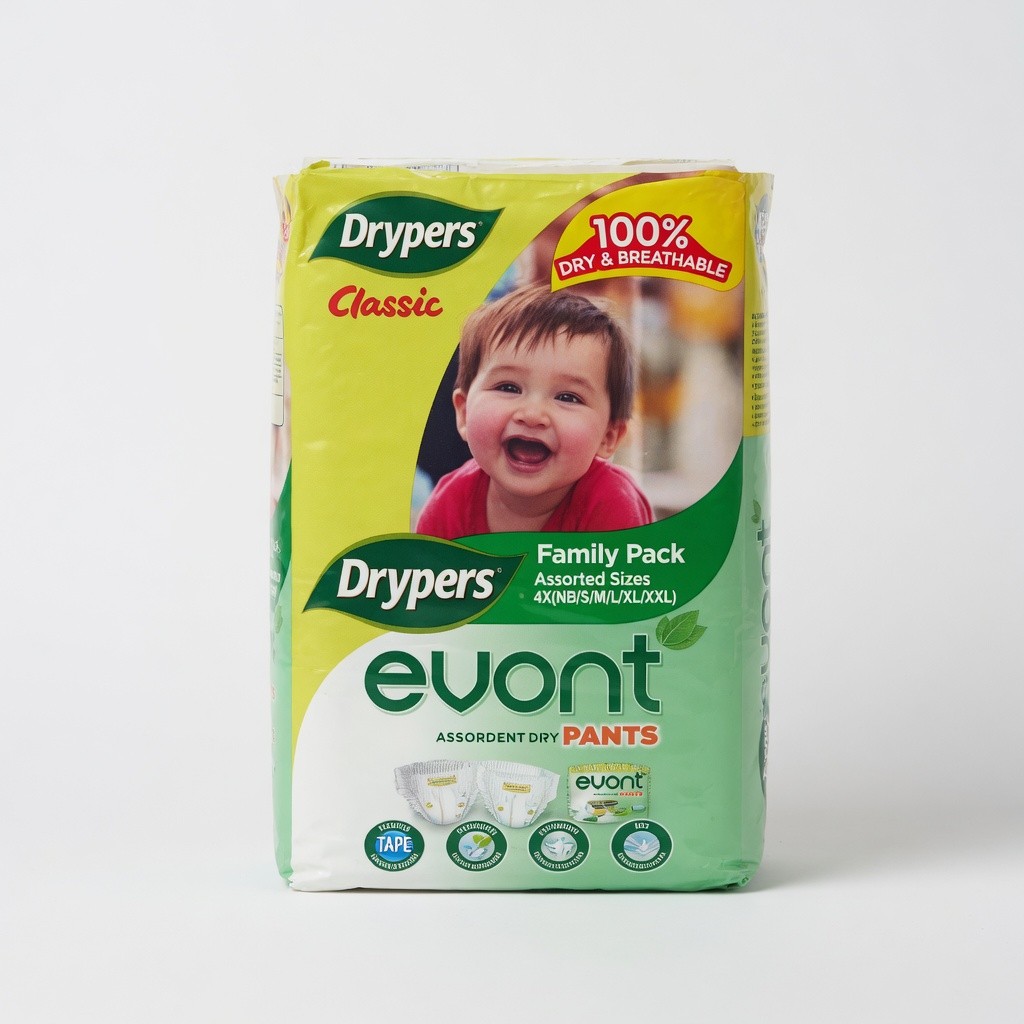 Drypers Classic Tape Family Pack (Assorted)