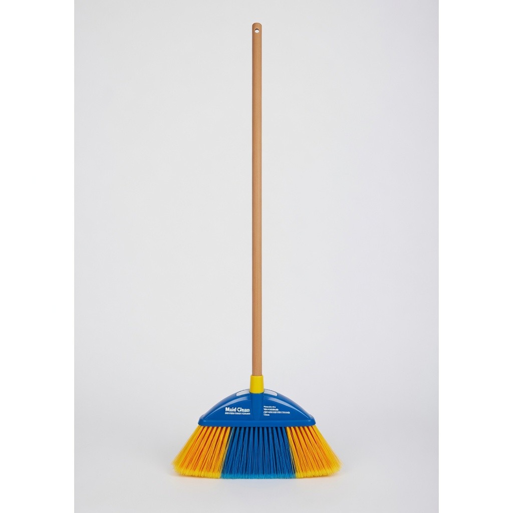 Maid Clean Sector Broom With Wooden Handle Xb1180b/xb1180c/xb1180g 75cm