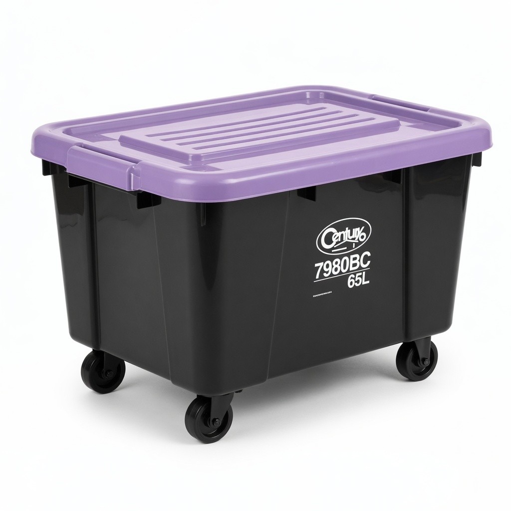 Century Storage Box With Wheel 65L 7980bc