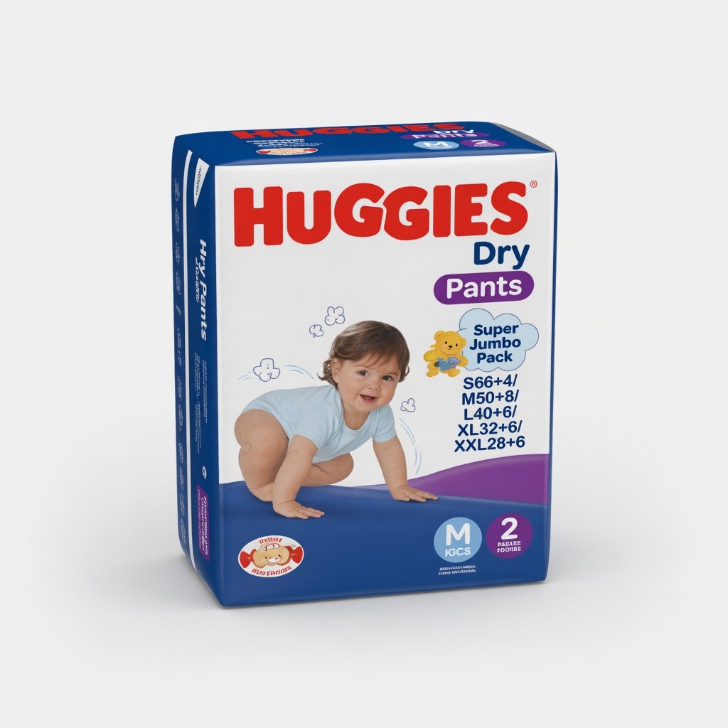 Huggies Dry Pants Super Jumbo Pack