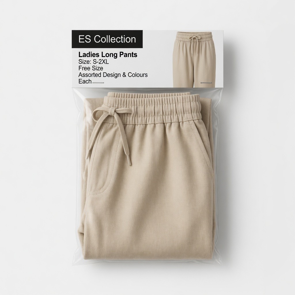 Ladies Long Pants Assorted Design & Colours