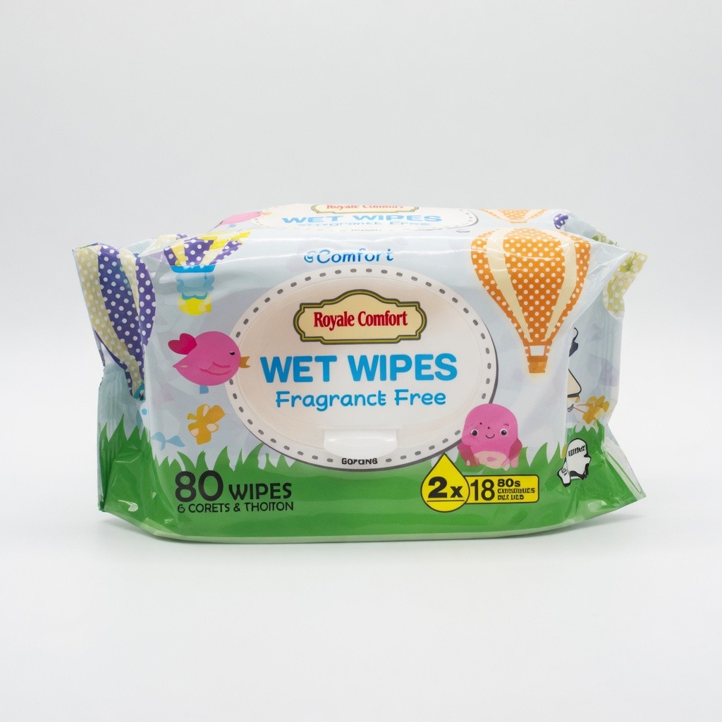 Royale Comfort Wet Wipes Fragrant Free