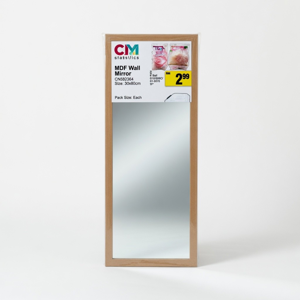 Mdf Wall Mirror Cn582364 Size:30x80cm