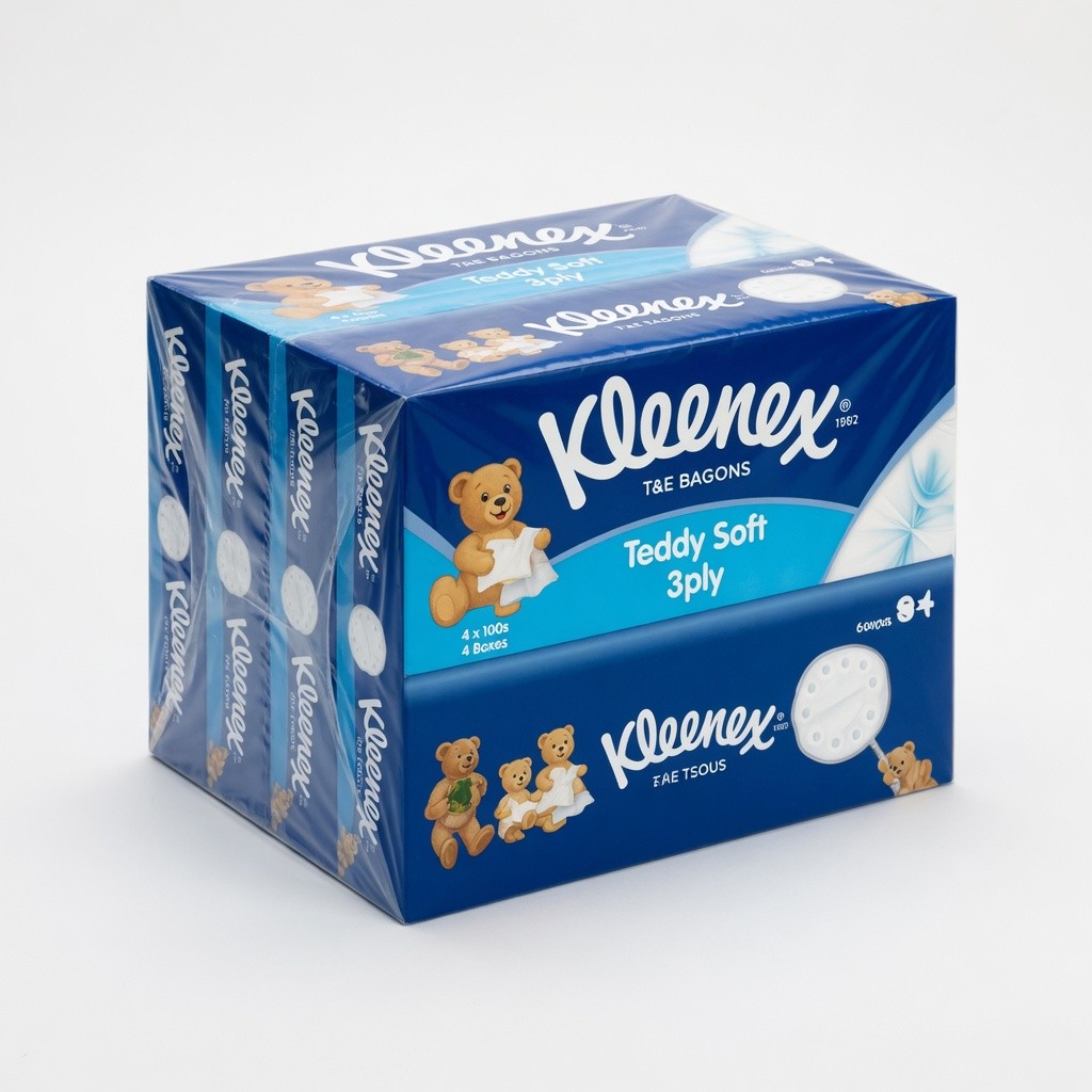 Kleenex Teddy Soft Box 3ply