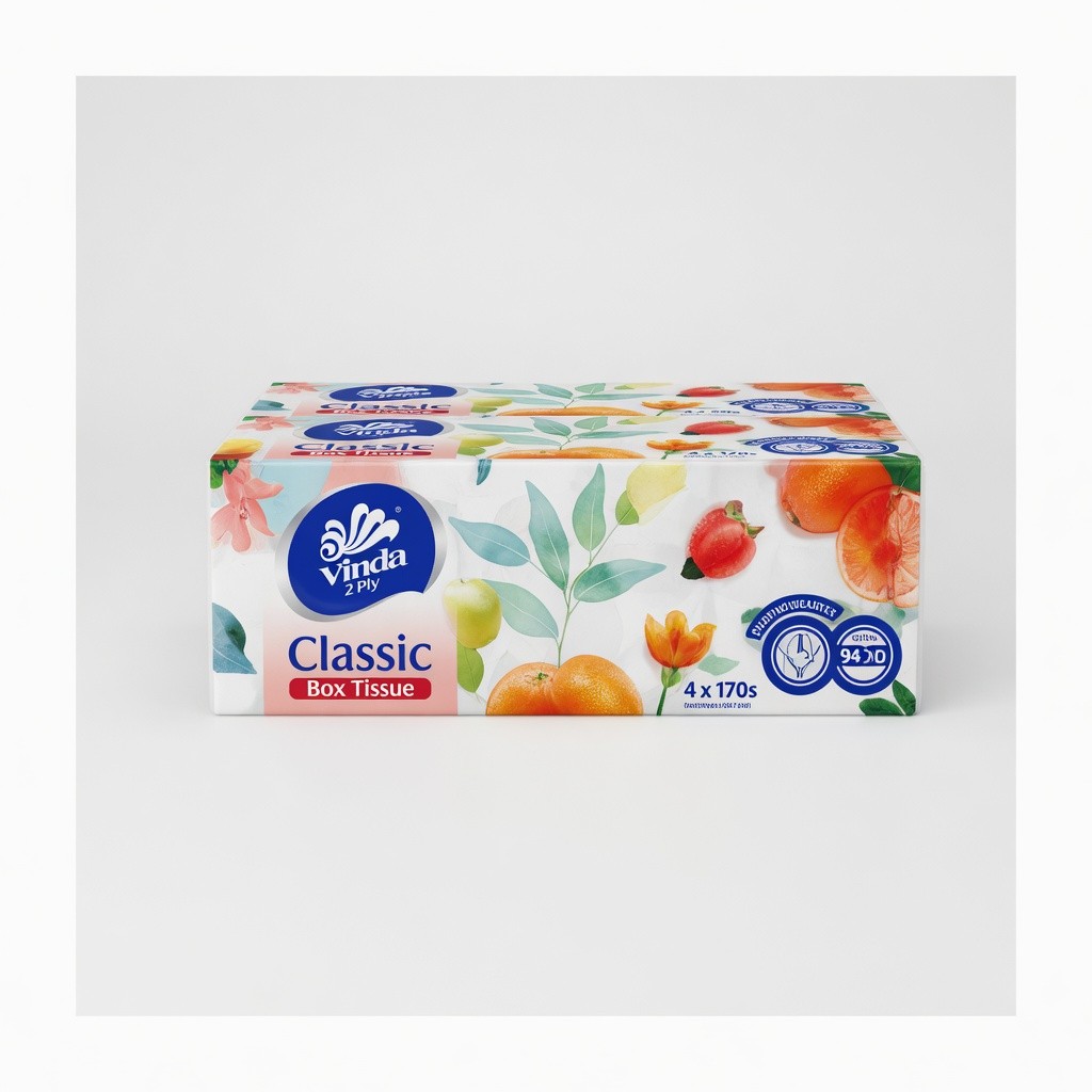 Vinda Classic 2Ply Box Tissue