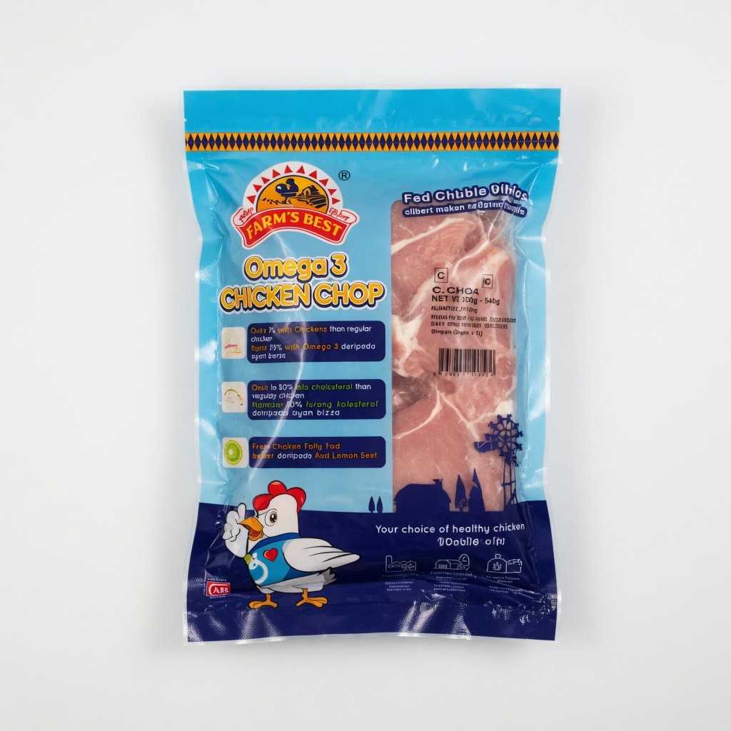 Farm's Best Omega 3 Chilled Chicken Chop 500g - 540g