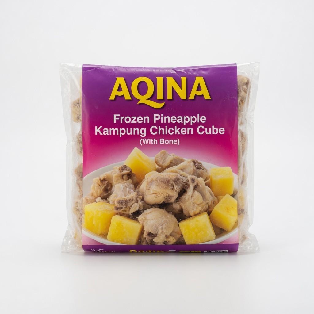 Aqina Frozen Pineapple Kampung Chicken Cube (With Bone)