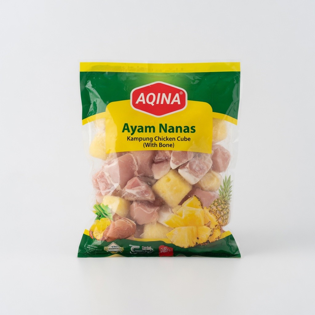Aqina Frozen Pineapple Chicken Cube (With Bone)