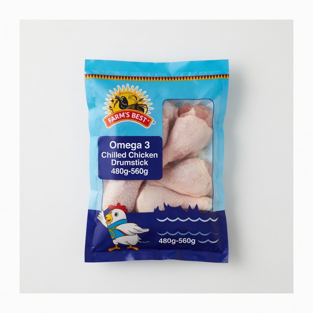 Farm's Best Omega 3 Chilled Chicken Drumstick 480g-560g