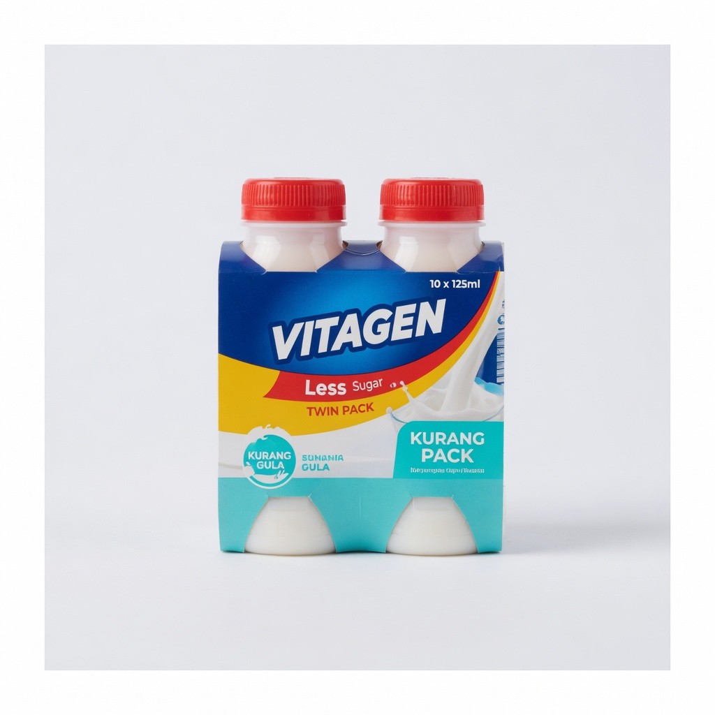 Vitagen Less Sugar Twin Pack