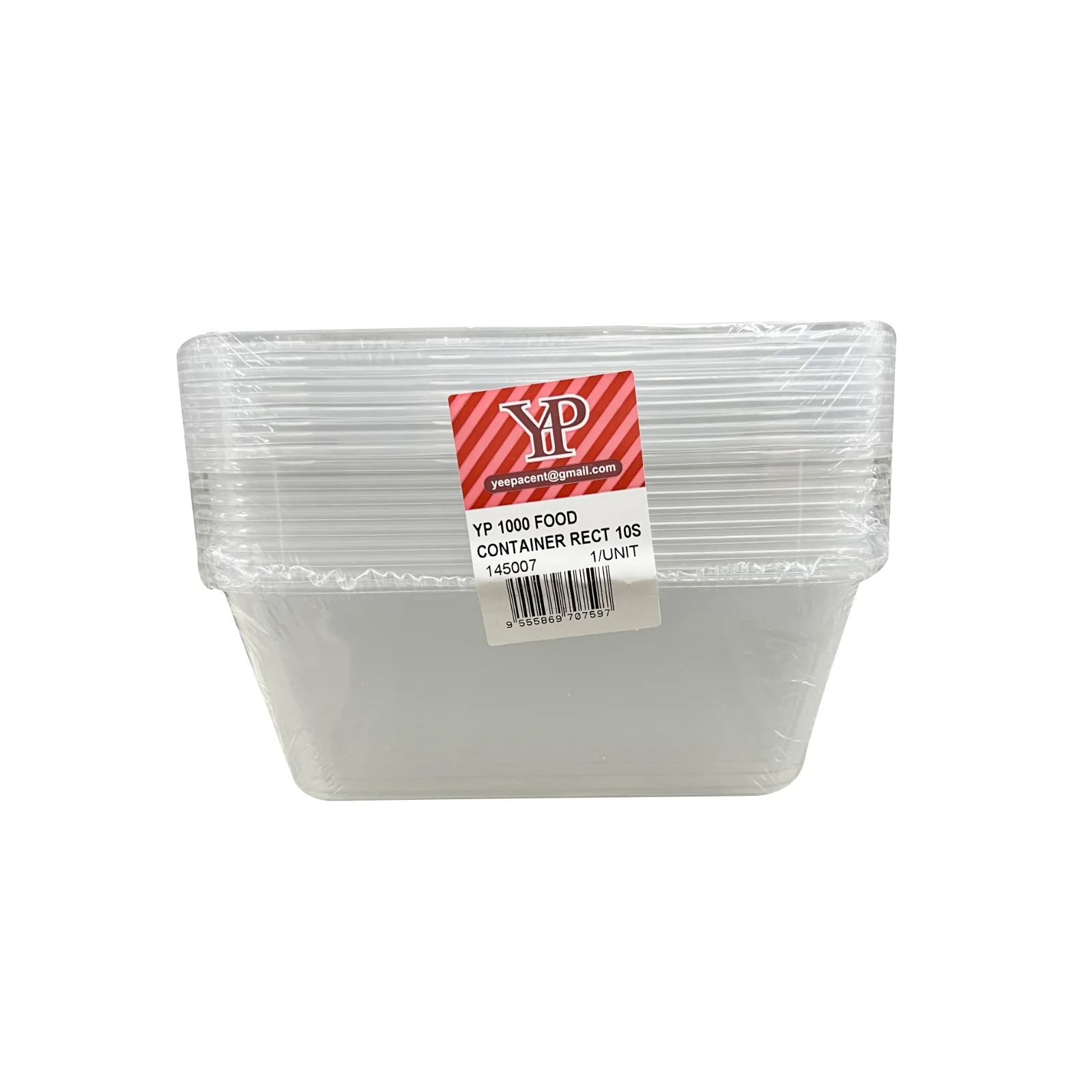 Yp 1000 Food Container Rectangular 10pcs/pack