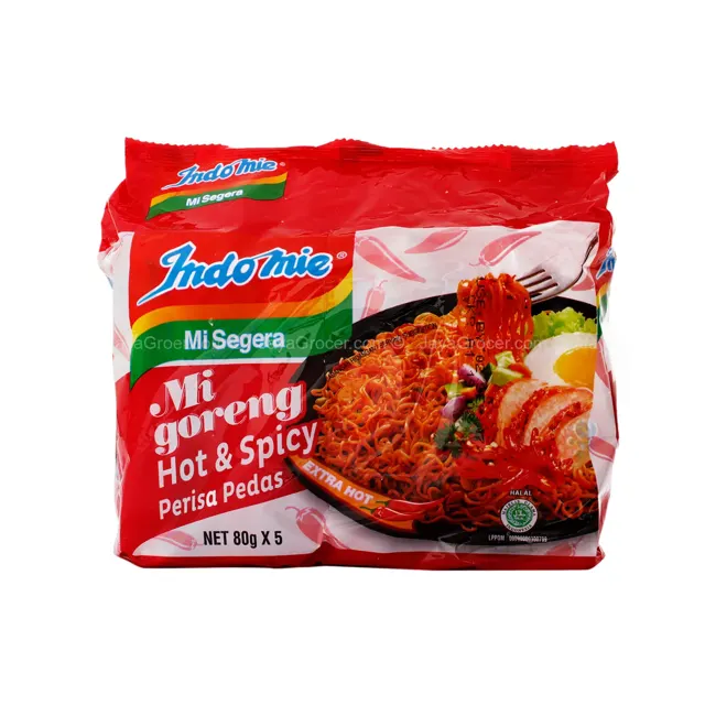 Indomie Fried Instant Ndls 5×80g Hot&spicy