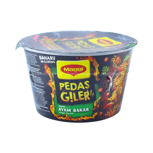 Maggi Pedas Giler Perencah Ayam Bakar Instant Noodle Bowl 93g