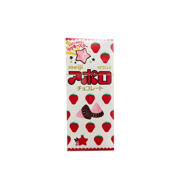 Meiji Chocorooms Strawberry 1pack