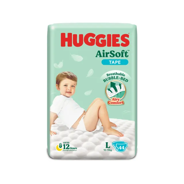 Huggies Diapers Airsoft Sjp (Large) 44sheets
