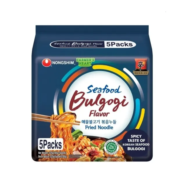 Nongshim Seafood Bulgogi Ramyun 5×105g